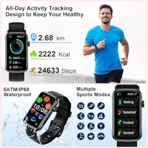 Smart Watch with 24 Sport Modes, IP68 Waterproof, Heart Rate and Sleep Monitor — Smart Watch, Fempoin
