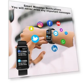 Smart Watch with 24 Sport Modes, IP68 Waterproof, Heart Rate and Sleep Monitor — Smartwatches, Fempoin