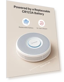 Smart Wi-Fi Smoke Detector with Voice Alerts and 17 Locations — Carbon Monoxide Detectors, X-Sense