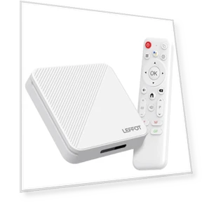 TV Box with Voice Remote — Ultra HD Media Players, LEFFOT