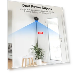 WiFi Home Alarm System with PIR Motion Sensor and Door/Window Sensors — Smart Home Security, CPVAN