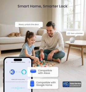 WiFi Smart Lever Lock with Fingerprint Keyless Entry — Smart Lock, Veise