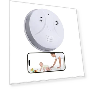 Wireless Security Camera with Smoke Detector Design — Dome Surveillance Cameras, YUSYING
