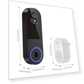 Wireless Wi-Fi Video Doorbell Camera — Kits, ClipBlur