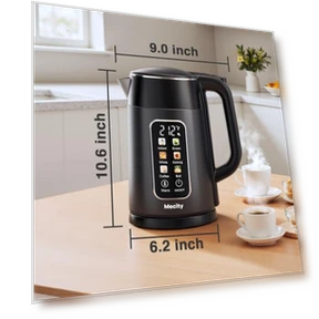 Electric Kettle with Touch Screen Temperature Control — Kettles & Tea Machines, Mecity