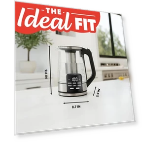 Electric Programmable Glass Kettle — Kettles & Tea Machines, Gourmia