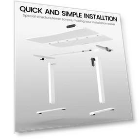 Electric Standing Desk with Adjustable Height — Monitor Stands, Veken