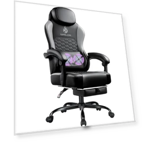Gaming Chair with Massage and Footrest — Gaming Chairs, WAILOR