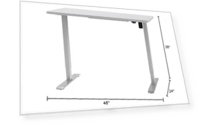 One-Piece Standing Desk — Workspace Solutions, FLEXISPOT