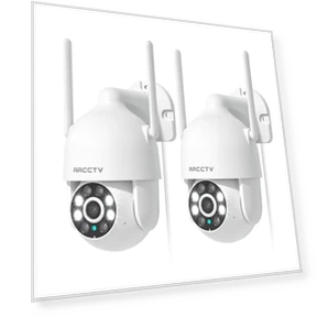 2K Security Camera Outdoor with Motion Tracking, Spotlight, and Siren — Outdoor Security Cameras, ARCCTV