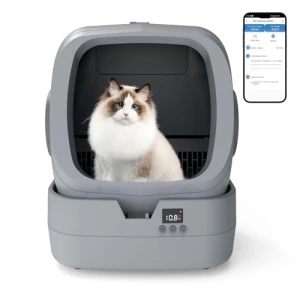 Automatic Cat Litter Box Self Cleaning with App Control and Weight Monitoring — Self-Cleaning Litter Box, UPFAS