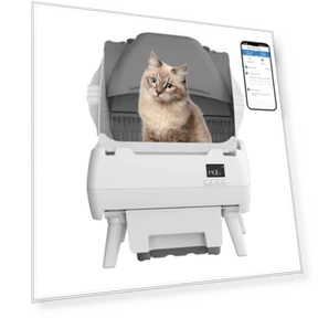 Automatic Cat Litter Box Self Cleaning — Waste Bins, Lohhuby