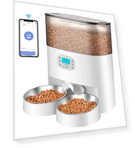 Automatic Pet Feeder for 2 Cats — Automatic Feeders, HoneyGuaridan