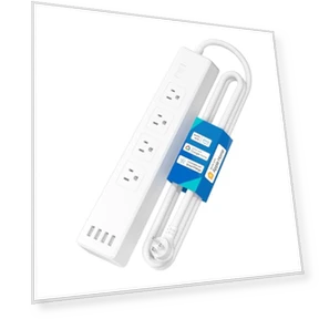 Smart Plug Power Strip with 4 AC Outlets and 4 USB Ports — Power Solutions & Surge Protection, meross