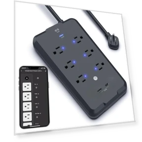 Smart Plug Power Strip with Surge Protection — Power Guardians, Geeni