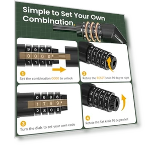 Bike Lock Cable — Cable, Titanker