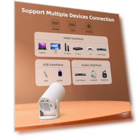 Mini Projector with WiFi and Bluetooth — Home Theater Projectors, YINCODI