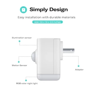 Multi-Function Night Light with Motion Sensor and Zigbee Repeater — Smart Light Bulb, THIRDREALITY