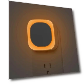 Plug-in Amber Night Light, Auto Dusk to Dawn, Soft Glow, Dimmable, Diffused Light — Night Lights, YUNLEX