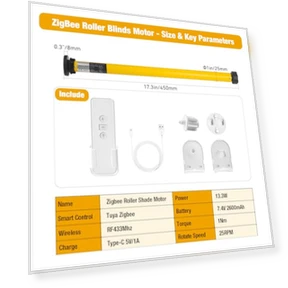 Smart Blinds Motor — Honeycomb, Tncglf