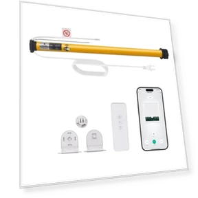 Smart WiFi Blinds Motor — Honeycomb, Sortfle