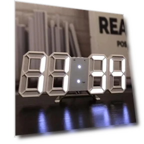 3D Electronic Alarm Clock with Temperature Display — Clocks, Refreshing Home