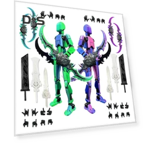 3D Printed Robot Figure with Accessories — Dolls & Figures, Play with You