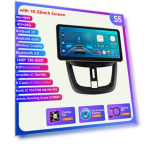 9-Inch Android Car Stereo with GPS and AI Voice Control — In-Dash, Hizpo