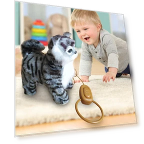 Automatic Plush Robot Cat Toy — Interactive Figures & Robots