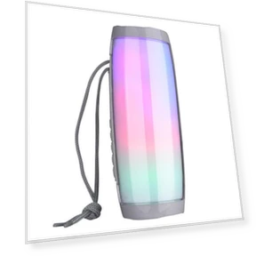 Bluetooth Speaker with LED Lighting — Portable Audio, AI Supermarket