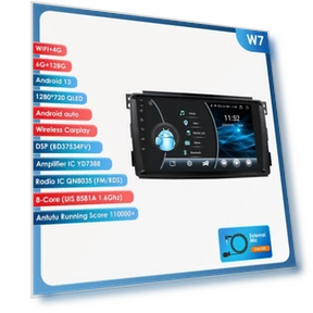 Car Multimedia Player with GPS and 4G LTE — In-Dash, Hizpo