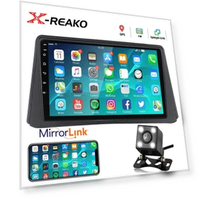 Car Radio with Android 12, Wireless CarPlay, GPS, and Touchscreen — In-Dash, Reakosound
