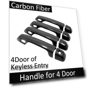 Carbon Fiber Smart Door Handle Cover — Car Door Entry Guard