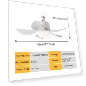Ceiling Fan with Adjustable Brightness Lighting and Remote Control — Ceiling Fans, Intelligent Living Hall