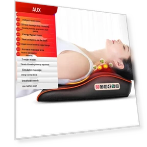 Deluxe Smart Heat Therapy Back Massager Cushion — Cushions, AUX