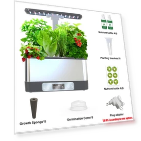 Indoor Garden Hydroponics Growing System with LED Grow Light — Growing Lamps, Tuya