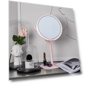 LED Smart Daylight Makeup Mirror — Compact & Travel, AMIRO