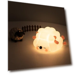 Night Light Cute Style Soft Touch Glows When Tapped Built-in Battery Supports USB Charging For Decor Unpacking — Night Lights, Exquisite goods home furnishing