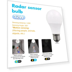 Radar Detection LED Light Bulb — Lighting Solutions, Volnic