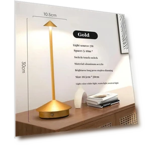 Rechargeable table LED light with touch sensor — Desk & Table Lighting, Artful Home