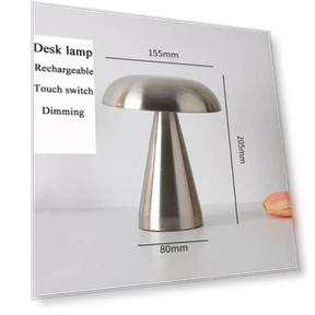 Retro Mushroom Touch Sensor Table Lamp — Study & Desk Lighting, Cozy Cottage-Relax