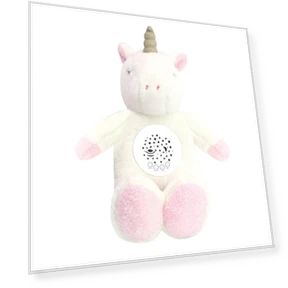 Sleeping Unicorn Plush Toy with Projection and Heartbeat — Plushies, ROBOT PLAZA
