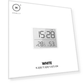 Smart Digital Alarm Clock with Stand, Indoor Temperature Humidity Display, HD Screen — Alarms & Clocks, Homlly