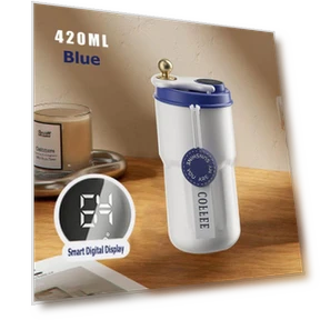 Smart Temperature Display Vacuum Insulated Coffee Mug — Beverage Warmers, Binchi Fitness