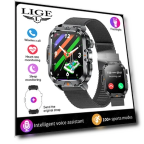 Smart Watch with LED Flashlight — Smartwatches, LIGE
