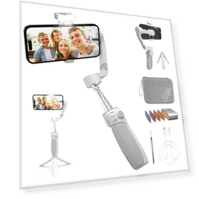 Smartphone Gimbal with Image Extension Portable Mini Compatible with 3-Axis Stabilizer, Foldable, Stabilization,... — Steady Shots, Zhiyun