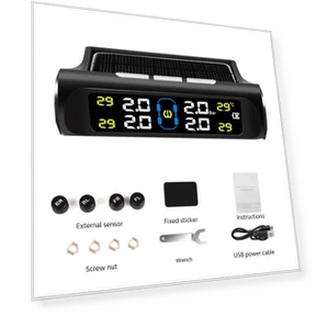 Tire Pressure Monitoring System with Solar Power — TPMS Sensor Replacements, Motorgo