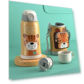 Travel Smart Suit Thermo Cup with Straw — Beverage Warmers, TOP-MALL-001