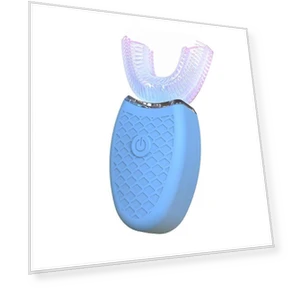 U-shaped Electric Toothbrush with Smart Blue Light Teeth Whitening — Rotating Electric Toothbrushes, ZestCasa