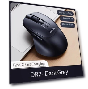 Wireless Bluetooth Mouse with Three Silent Charging Modes — Computer Mice, Inphic
